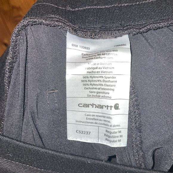 Carhartt Women's Modern Fit Tuck-In Top/Slim Leg Pant size SM/MD black scrubs - Picture 12 of 17